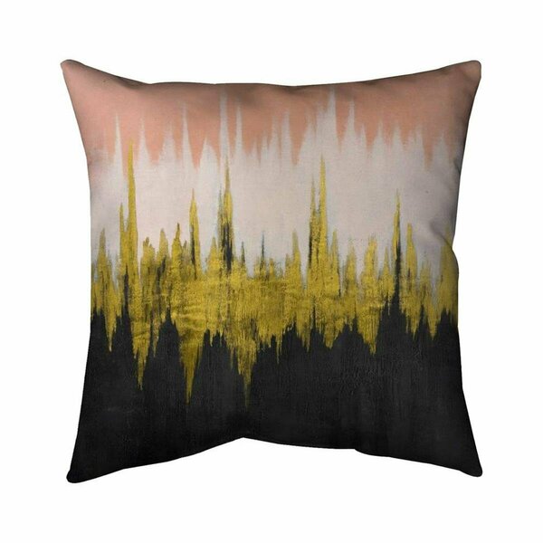 Begin Home Decor 26 x 26 in. Abstract Zigzag-Double Sided Print Indoor Pillow 5541-2626-AB103
